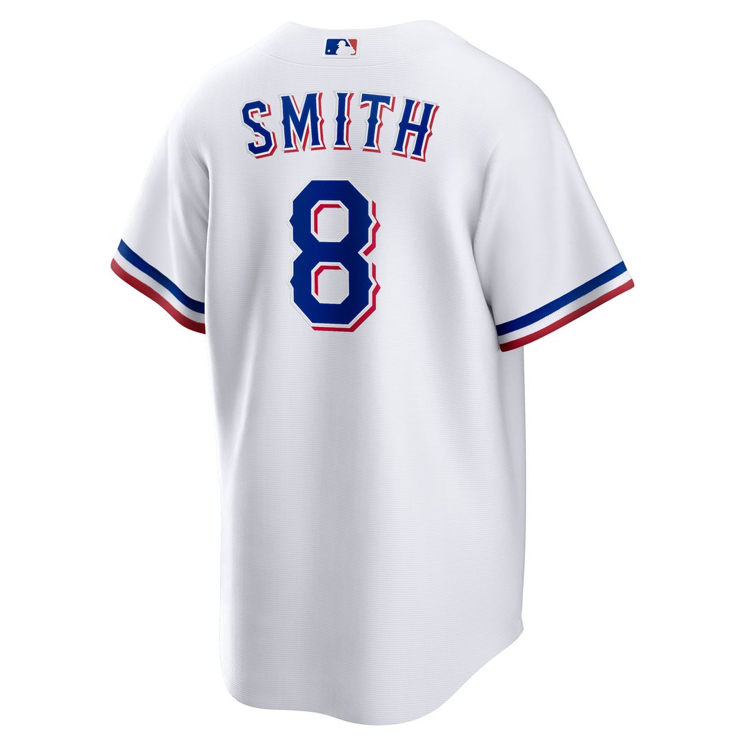 Texas Rangers Josh Smith Nike Home Replica Jersey - White MLB Team Jersey Baseball Fan Apparel