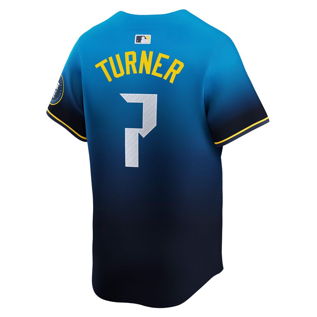 Philadelphia Phillies Trea Turner Nike City Connect Limited Jersey - Blue MLB Team Jersey Baseball Fan Apparel