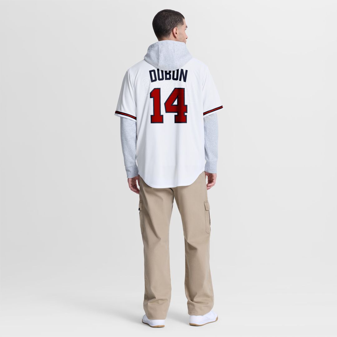 Atlanta Braves Mauricio Dubón Nike Home Replica Jersey - White MLB Team Jersey Baseball Fan Apparel