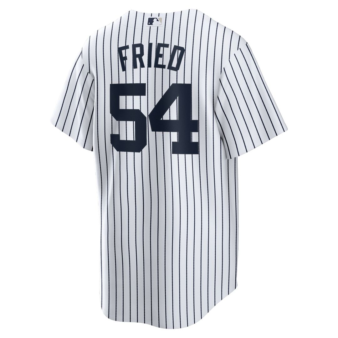 New York Yankees Max Fried Nike Home Replica Player Jersey - White MLB Team Jersey Baseball Fan Apparel