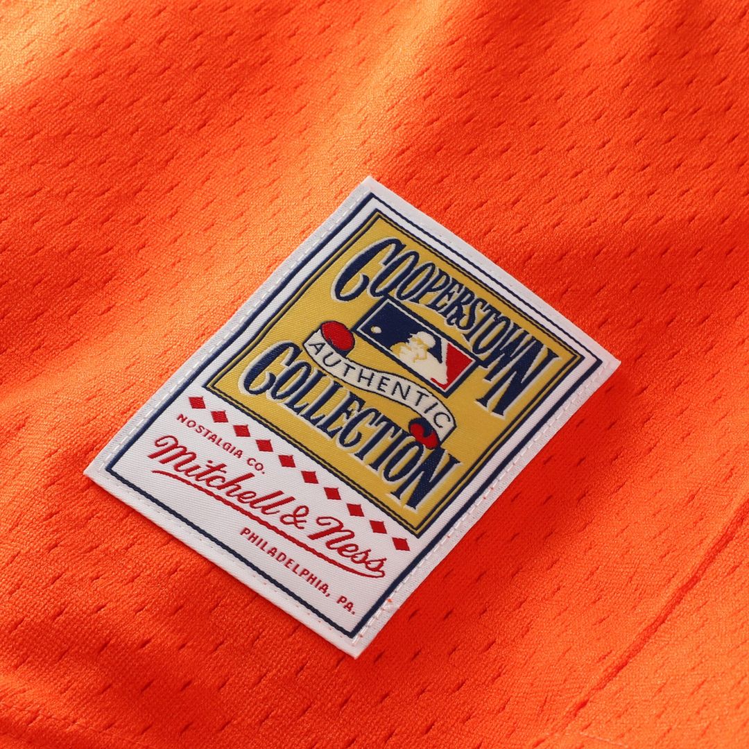 Detroit Tigers Kirk Gibson Mitchell & Ness Cooperstown Mesh Batting Practice Button - Up Jersey - Orange MLB Team Jersey Baseball Fan Apparel