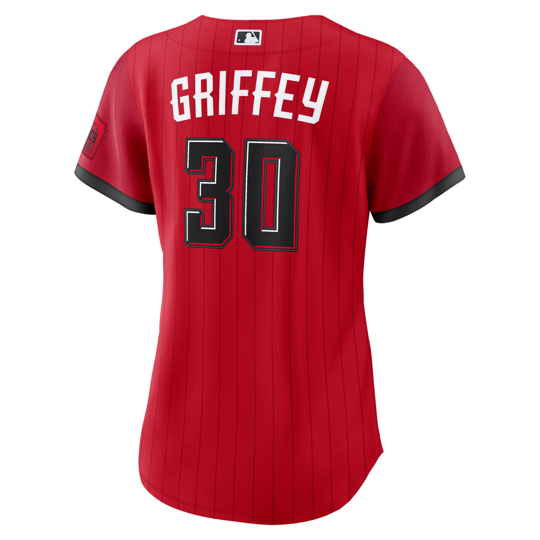 Cincinnati Reds Ken Griffey Jr. Nike Women's 2026 City Connect Stadium Jersey - Red MLB Team Jersey Baseball Fan Apparel
