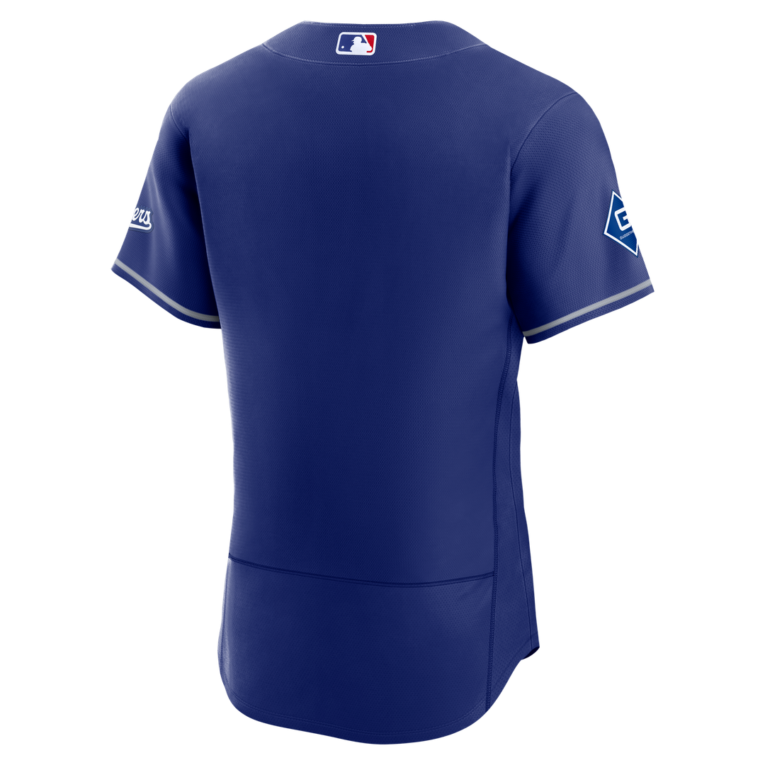 Los Angeles Dodgers Nike Home Sponsor Patch Authentic Jersey - White MLB Team Jersey Baseball Fan Apparel
