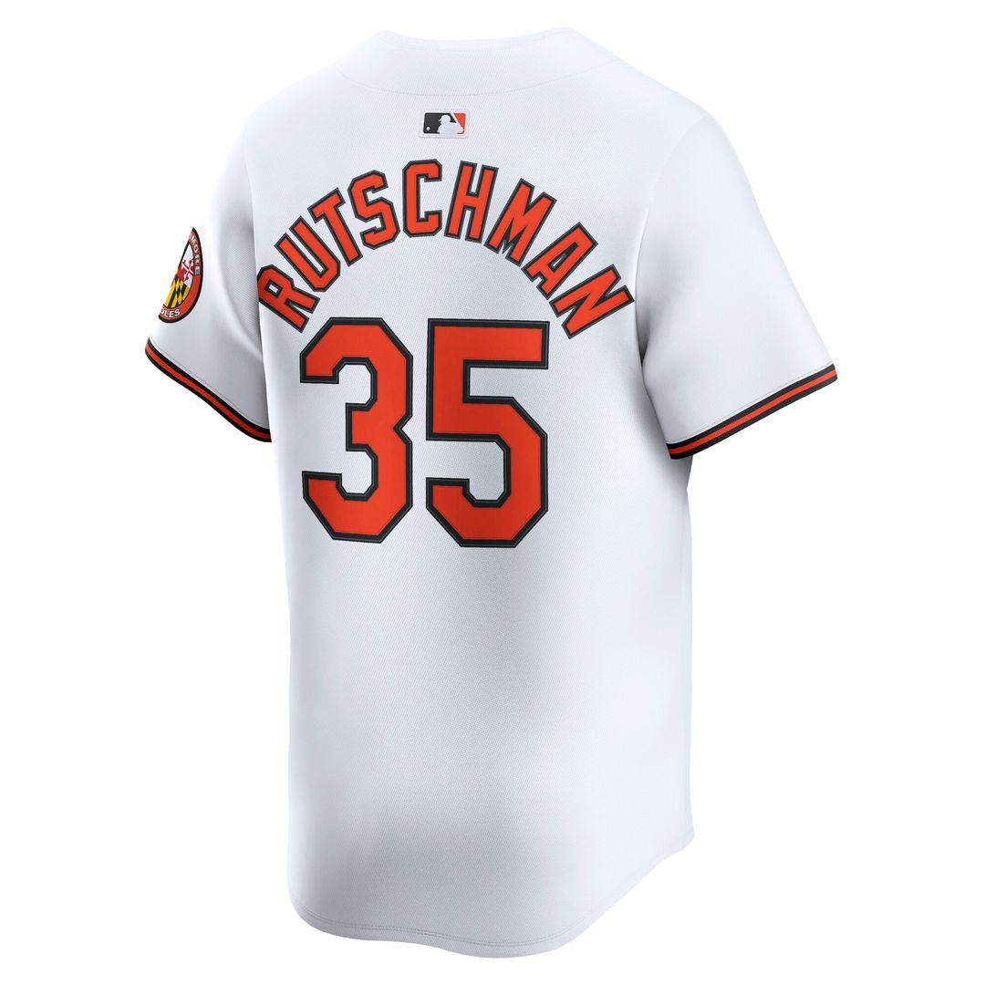 Baltimore Orioles Adley Rutschman Nike Home Limited Player Jersey - White MLB Team Jersey Baseball Fan Apparel