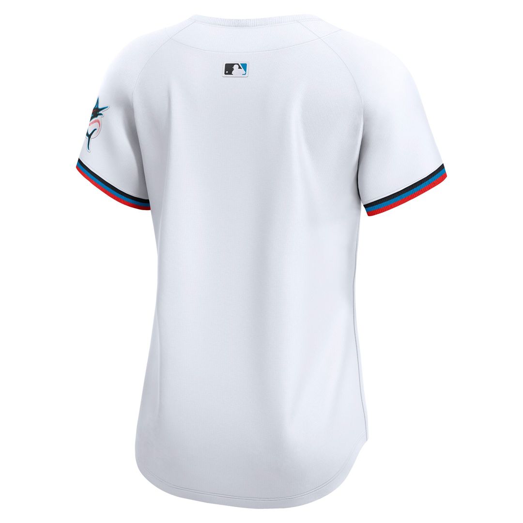 Miami Marlins Nike Women's Home Limited Jersey - White MLB Team Jersey Baseball Fan Apparel