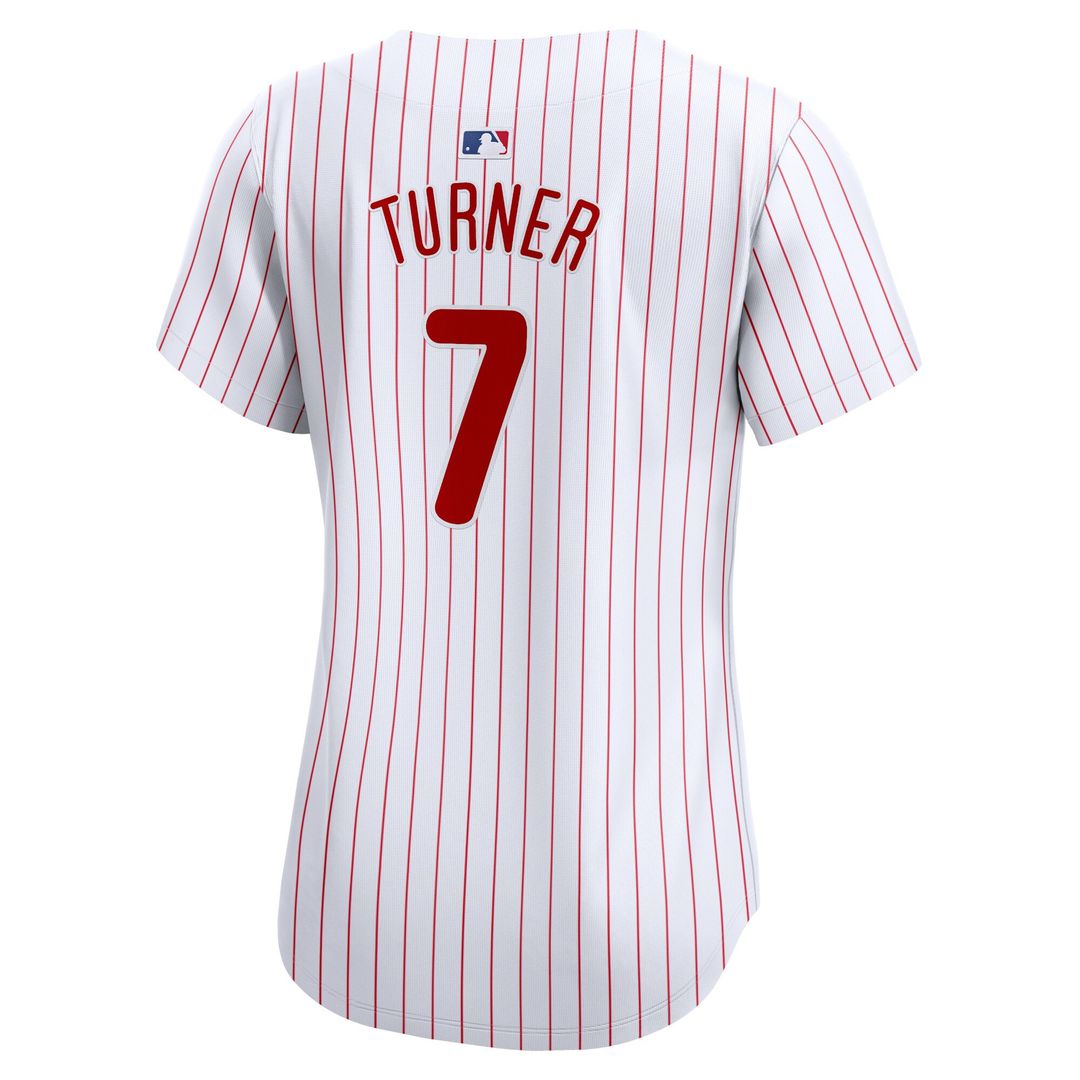 Philadelphia Phillies Trea Turner Nike Women's Home Limited Player Jersey - White MLB Team Jersey Baseball Fan Apparel