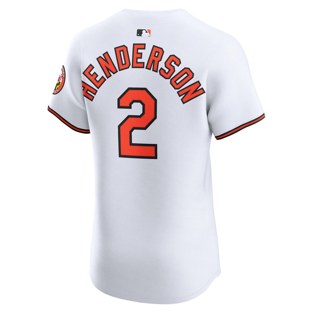 Baltimore Orioles Gunnar Henderson Nike Home Elite Jersey - White MLB Team Jersey Baseball Fan Apparel