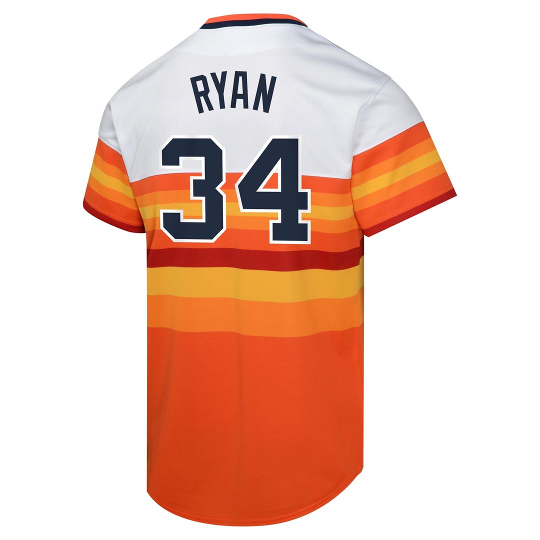 Houston Astros Nolan Ryan Nike Youth Cooperstown Limited Player Jersey - White MLB Team Jersey Baseball Fan Apparel