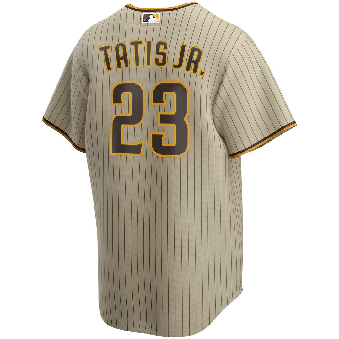 San Diego Padres Fernando Tatis Jr. Nike Alternate Replica Player Jersey - Tan MLB Team Jersey Baseball Fan Apparel