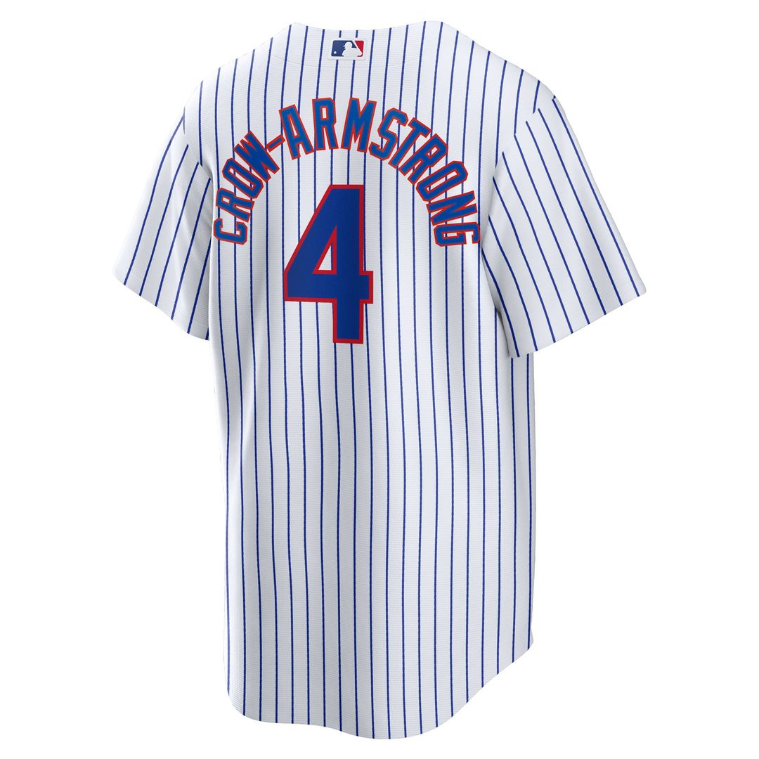Chicago Cubs Pete Crow - Armstrong Nike Home Replica Jersey - White MLB Team Jersey Baseball Fan Apparel