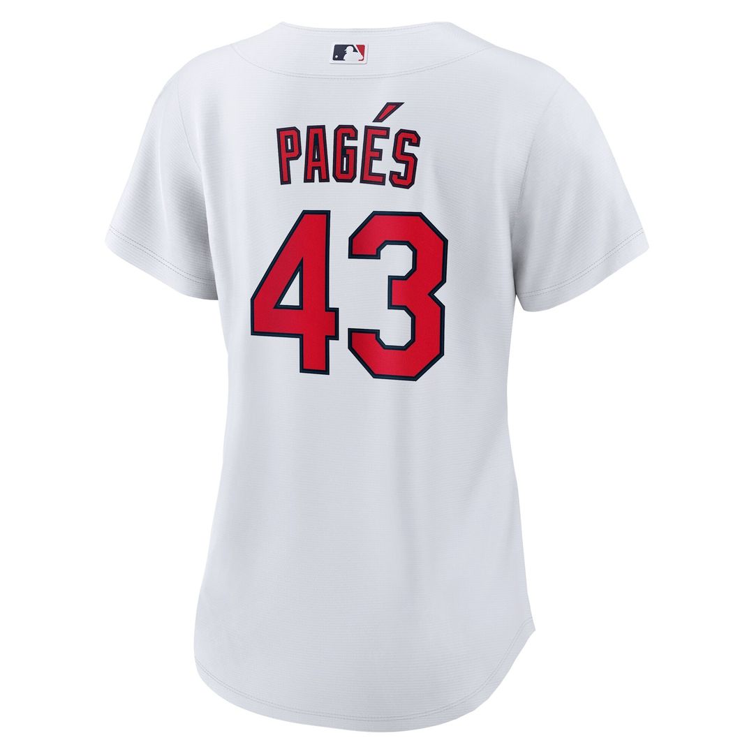 St. Louis Cardinals Pedro Pagés Nike Women's Home Replica Jersey - White MLB Team Jersey Baseball Fan Apparel
