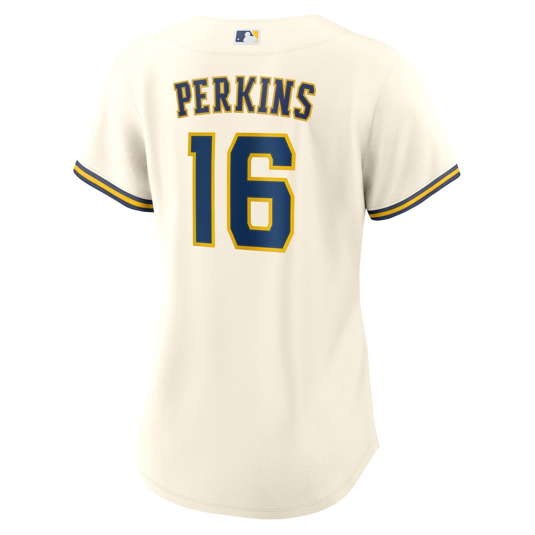 Milwaukee Brewers Blake Perkins Nike Women's Home Replica Jersey - Cream MLB Team Jersey Baseball Fan Apparel