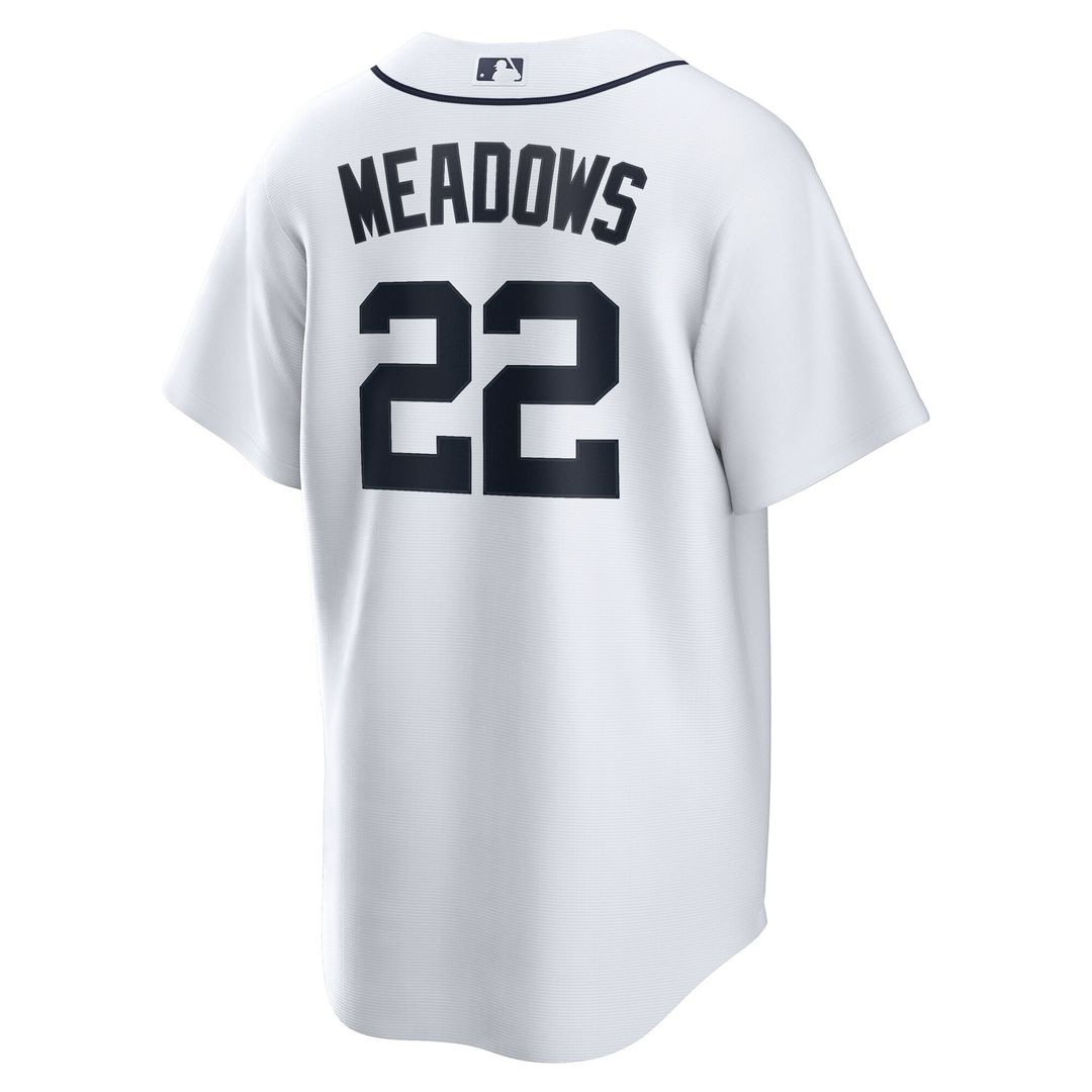 Detroit Tigers Parker Meadows Nike Home Replica Jersey - White MLB Team Jersey Baseball Fan Apparel