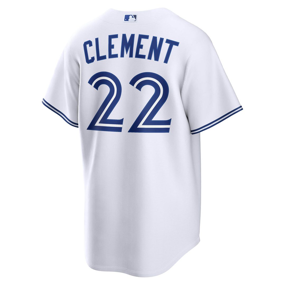 Toronto Blue Jays Ernie Clement Nike Home Replica Jersey - White MLB Team Jersey Baseball Fan Apparel