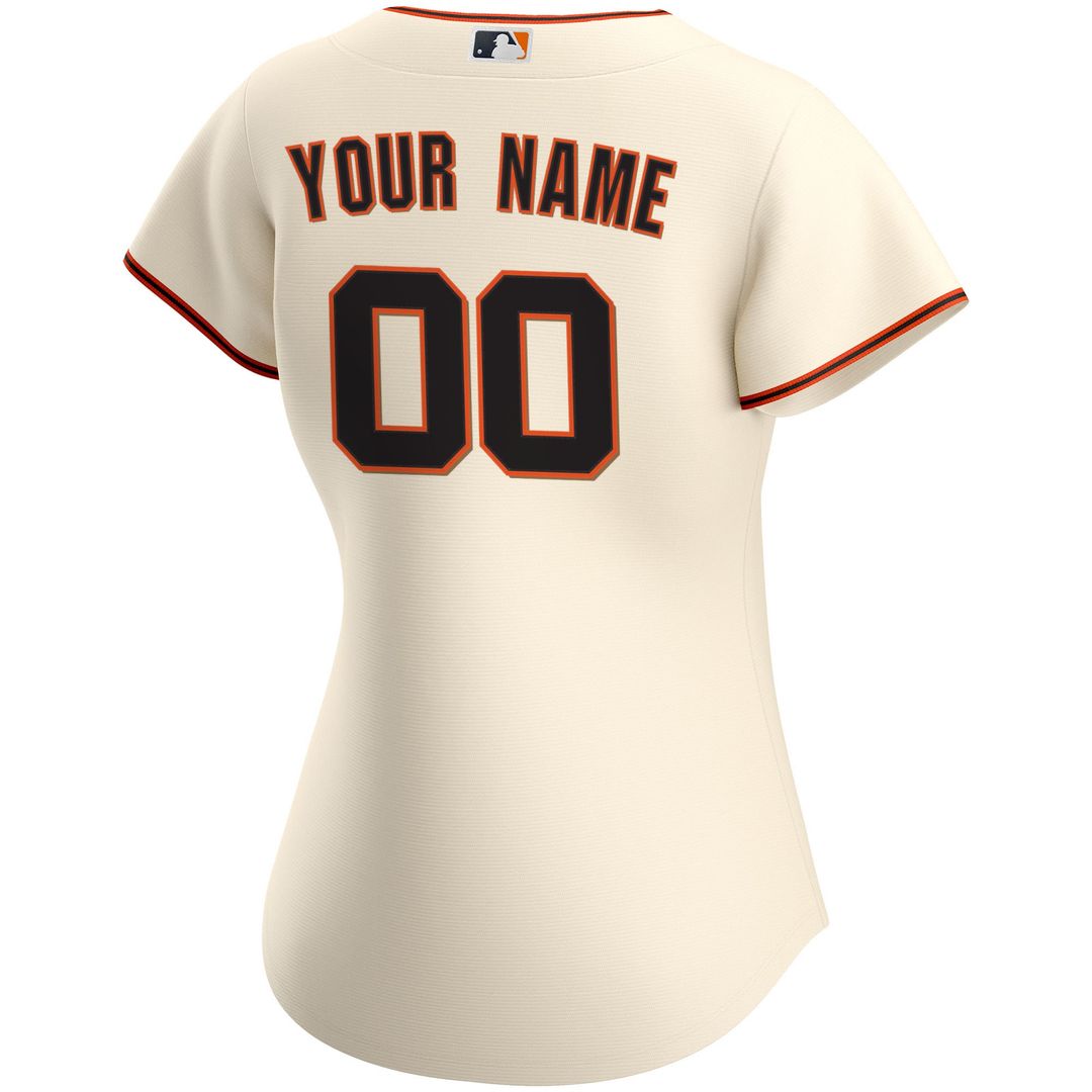 San Francisco Giants Nike Women's Home Replica Custom Jersey - Cream MLB Team Jersey Baseball Fan Apparel
