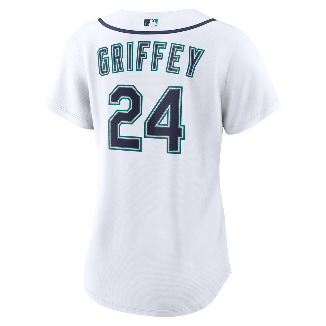Seattle Mariners Ken Griffey Jr. Nike Women's Home Replica Jersey - White MLB Team Jersey Baseball Fan Apparel