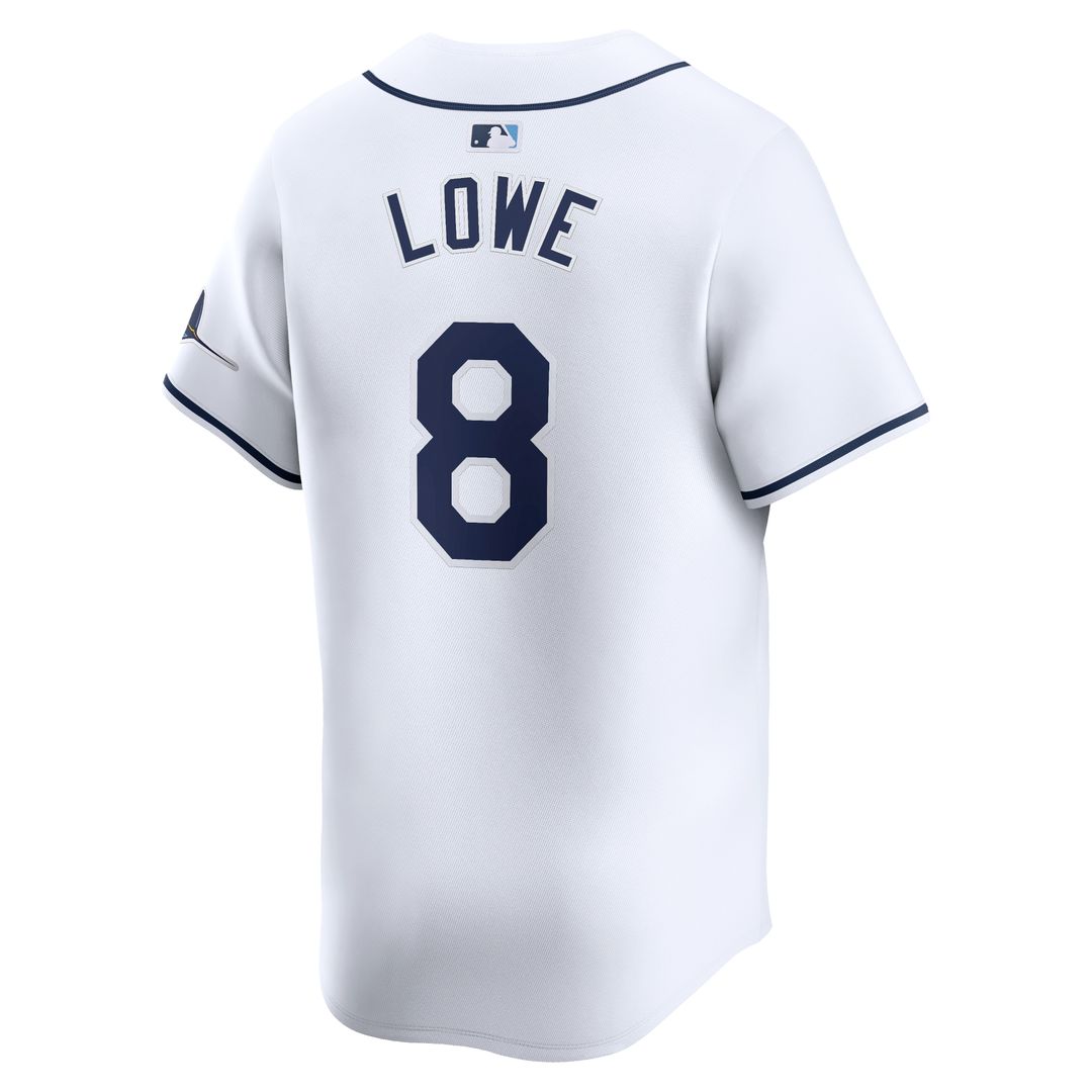 Tampa Bay Rays Brandon Lowe Nike Home Limited Player Jersey - White MLB Team Jersey Baseball Fan Apparel