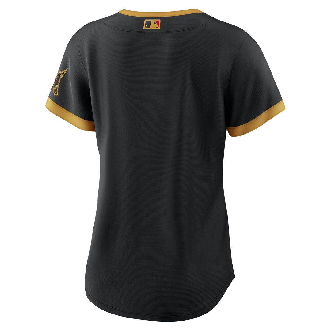 Pittsburgh Pirates Nike Women's 2026 City Connect Stadium Jersey - Black MLB Team Jersey Baseball Fan Apparel