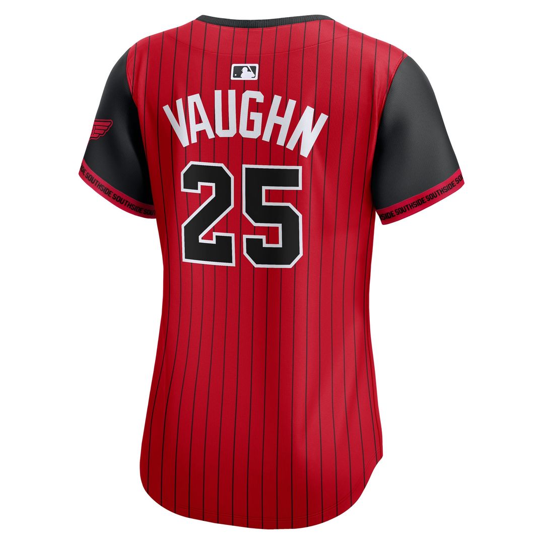 Chicago White Sox Andrew Vaughn Nike Women's 2025 City Connect Limited Player Jersey - Red/Black MLB Team Jersey Baseball Fan Apparel