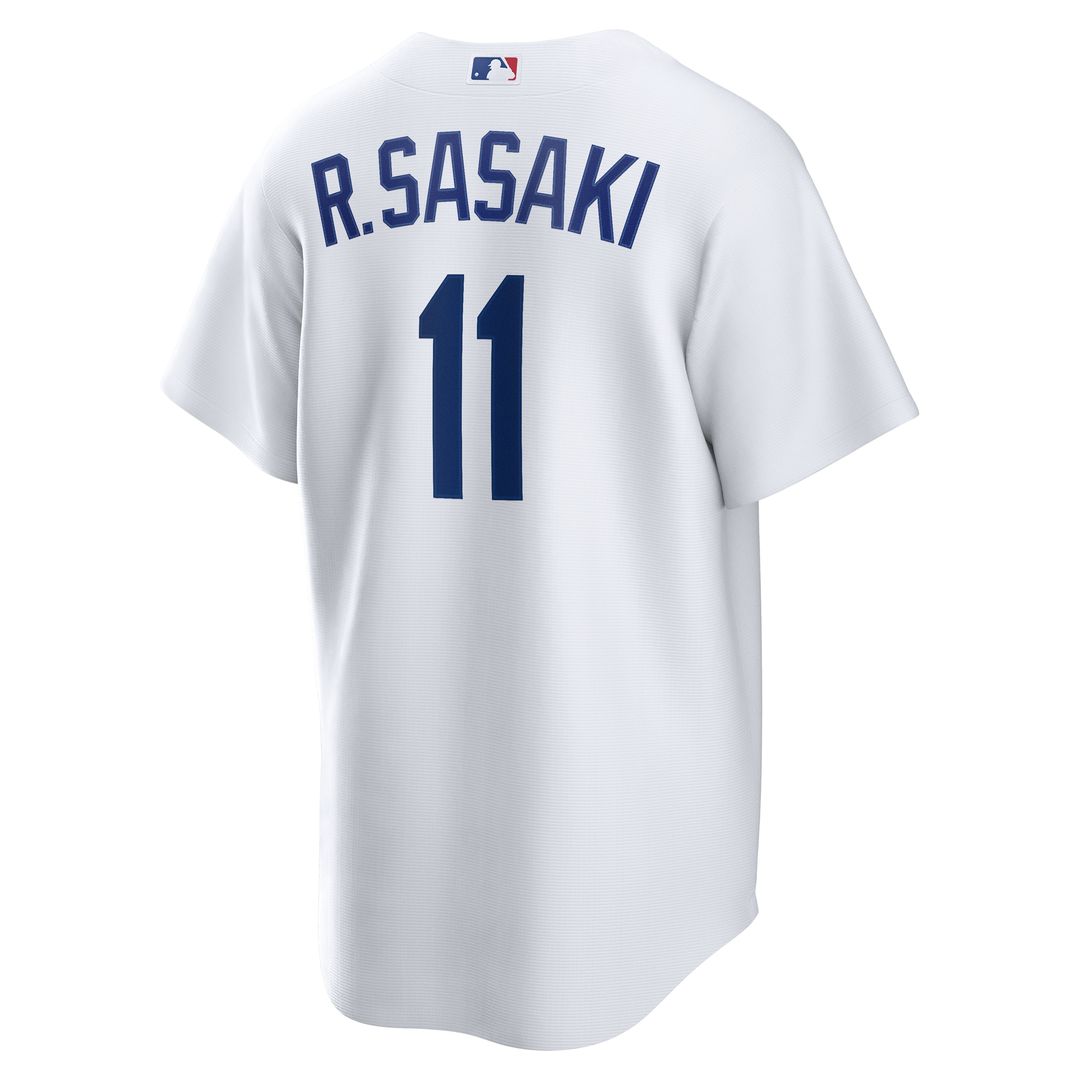 Los Angeles Dodgers Rōki Sasaki Nike Replica Jersey - White MLB Team Jersey Baseball Fan Apparel
