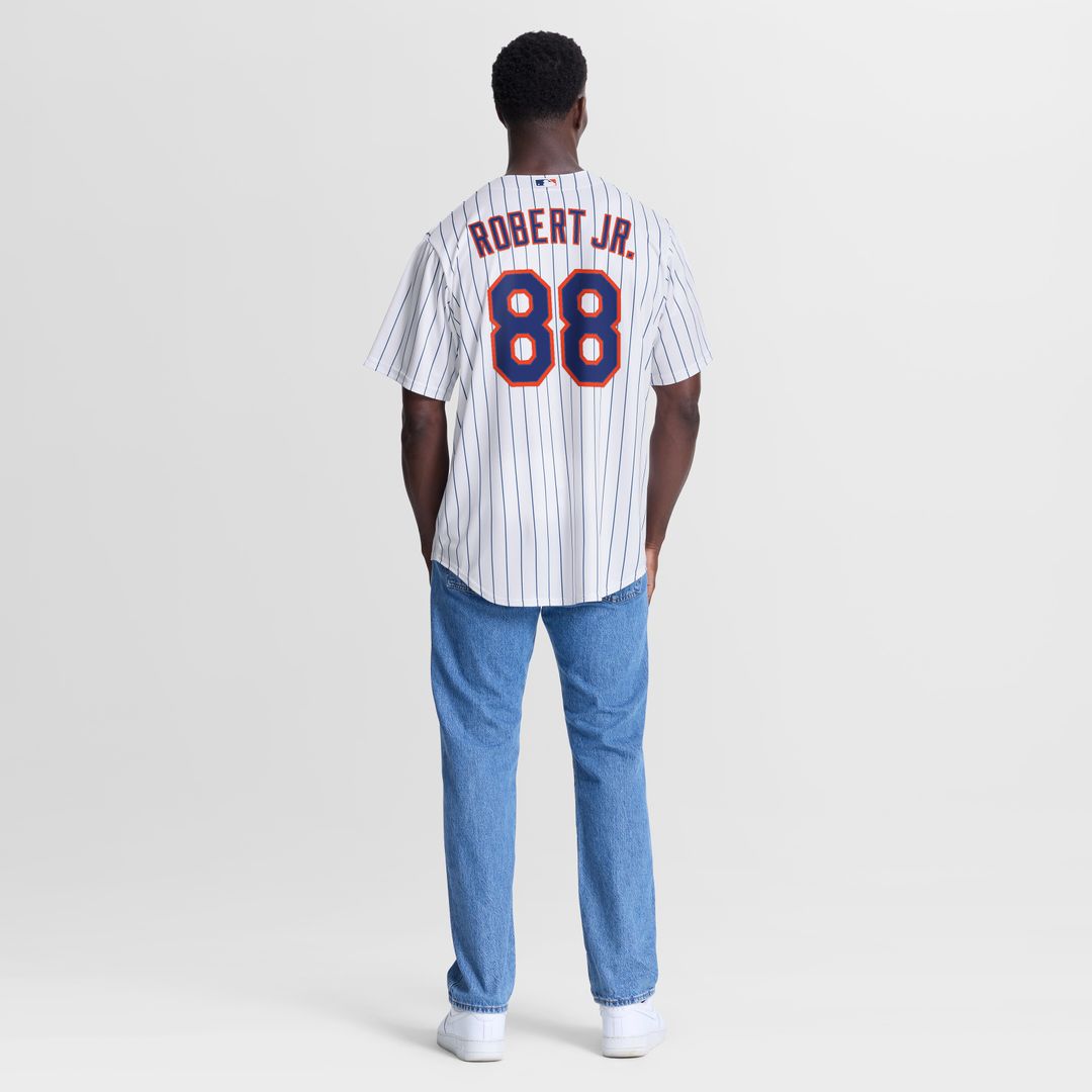 New York Mets Luis Robert Jr. Nike Home Replica Jersey - White MLB Team Jersey Baseball Fan Apparel