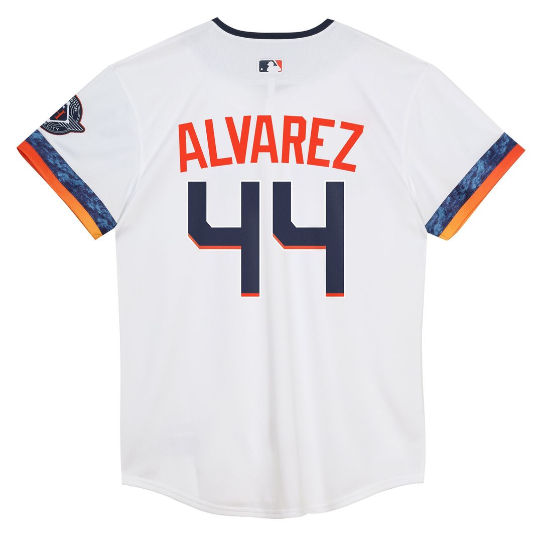 Houston Astros Yordan Alvarez Nike Preschool 2025 City Connect Limited Player Jersey - White MLB Team Jersey Baseball Fan Apparel