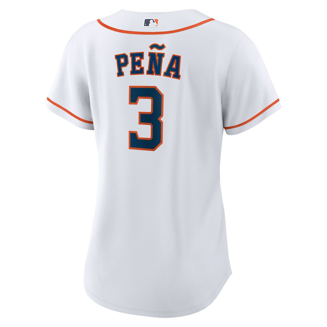 Houston Astros Jeremy Peña Nike Women's Home Replica Jersey - White MLB Team Jersey Baseball Fan Apparel