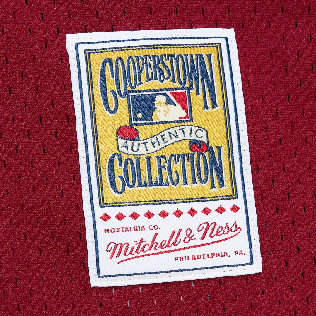Philadelphia Phillies John Kruk Mitchell & Ness Big & Tall Cooperstown Mesh Batting Practice Jersey - Burgundy MLB Team Jersey Baseball Fan Apparel