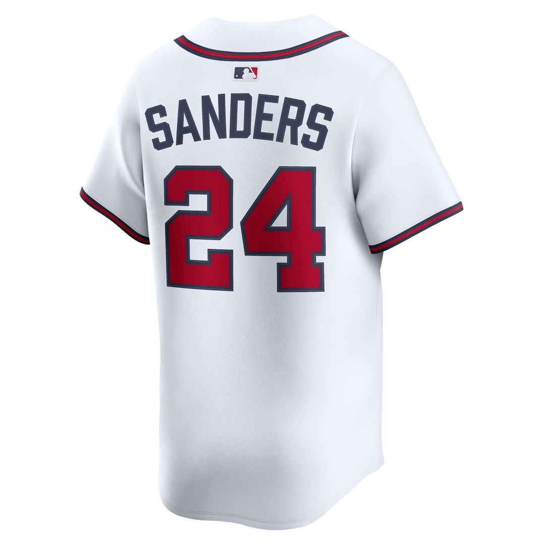 Atlanta Braves Deion Sanders Nike Limited Player Jersey - White MLB Team Jersey Baseball Fan Apparel