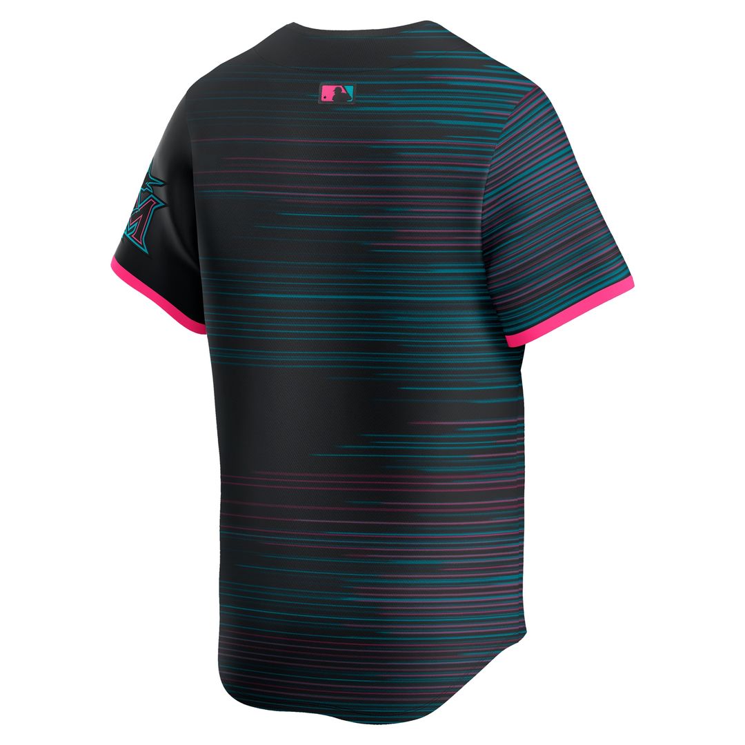 Miami Marlins Nike 2025 City Connect Limited Jersey - Black MLB Team Jersey Baseball Fan Apparel