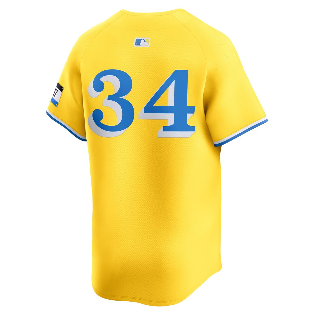 Boston Red Sox David Ortiz Nike City Connect Retired Player Jersey - Gold MLB Team Jersey Baseball Fan Apparel