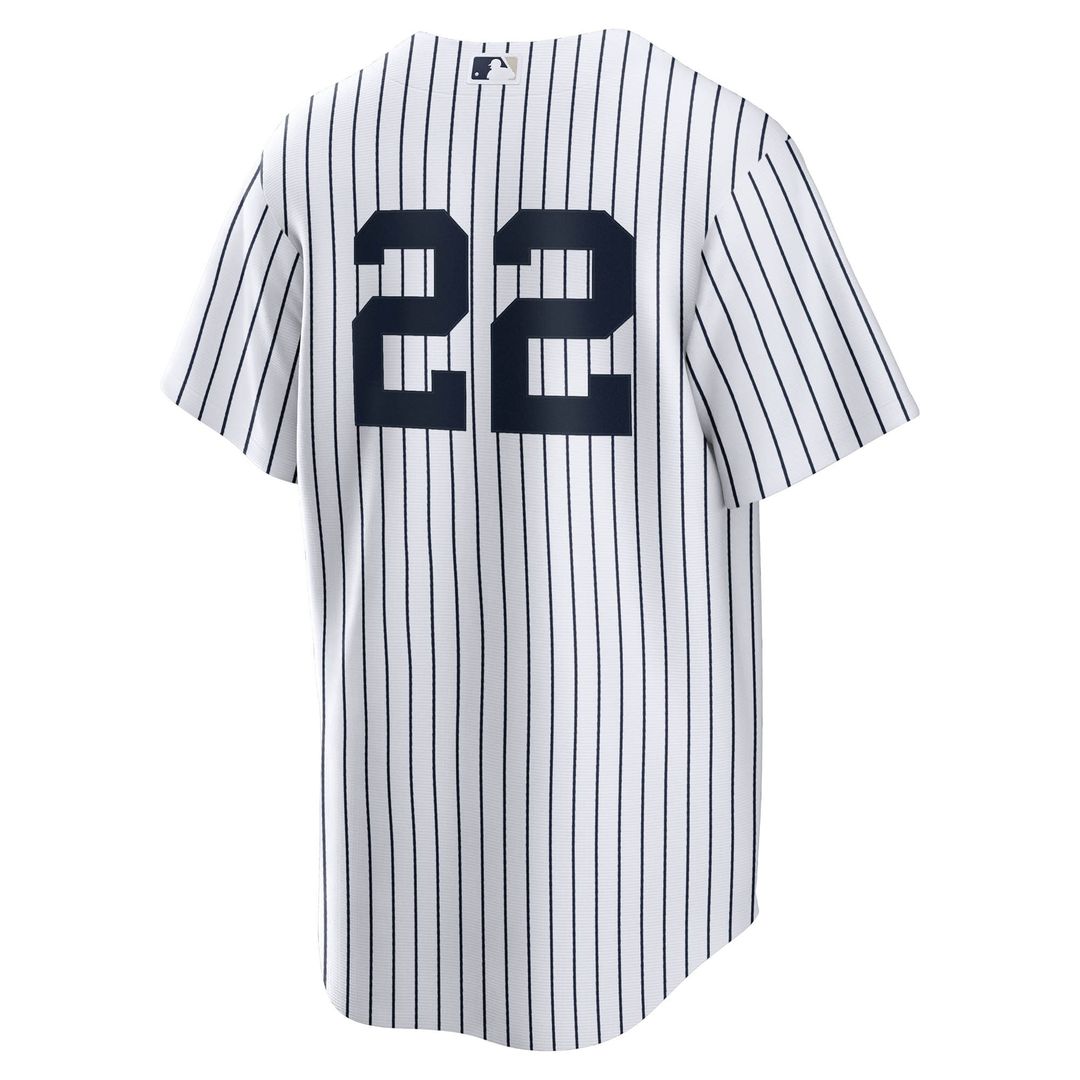 New York Yankees Ben Rice Nike Home Replica Jersey - White MLB Team Jersey Baseball Fan Apparel