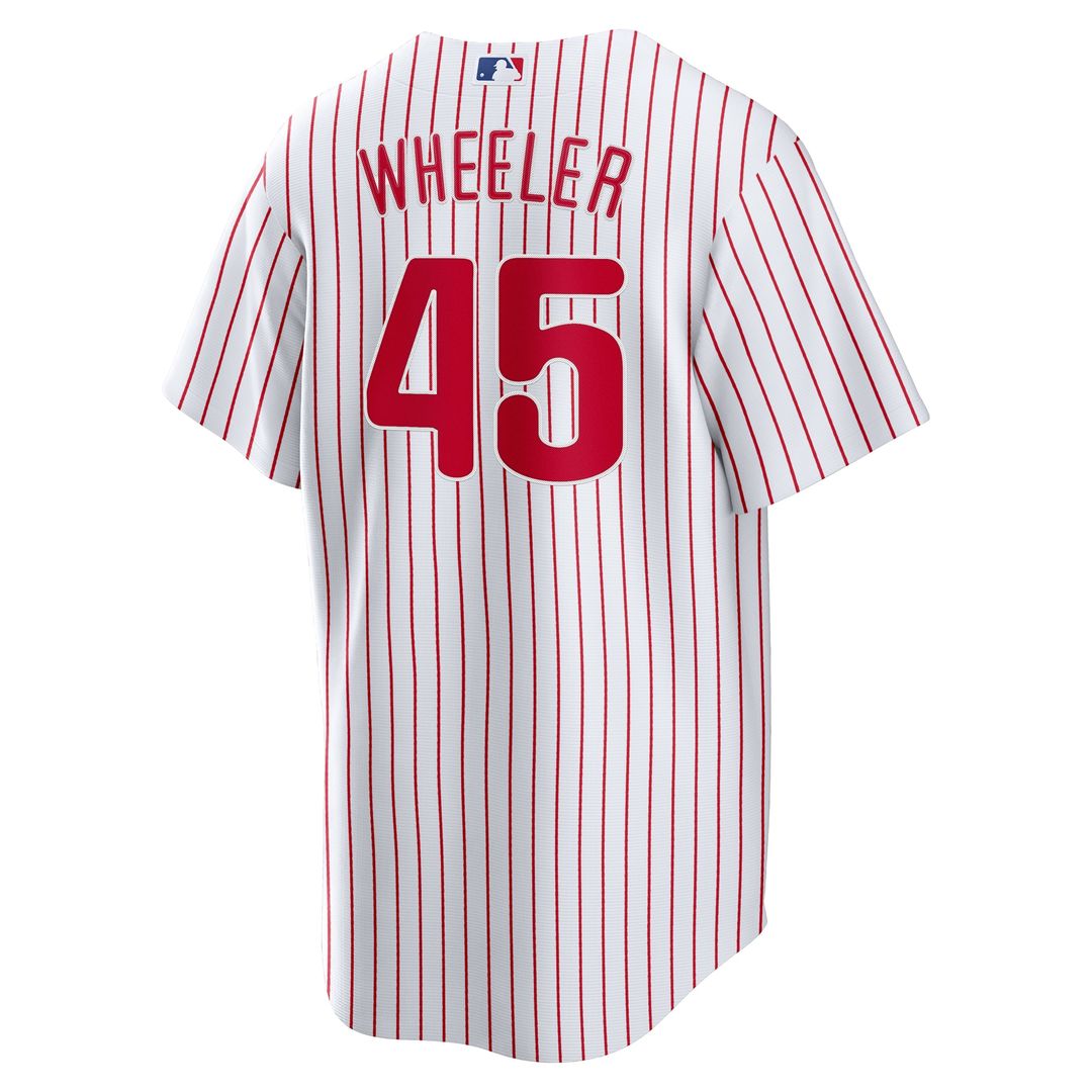Philadelphia Phillies Zack Wheeler Nike Home Replica Jersey - White MLB Team Jersey Baseball Fan Apparel