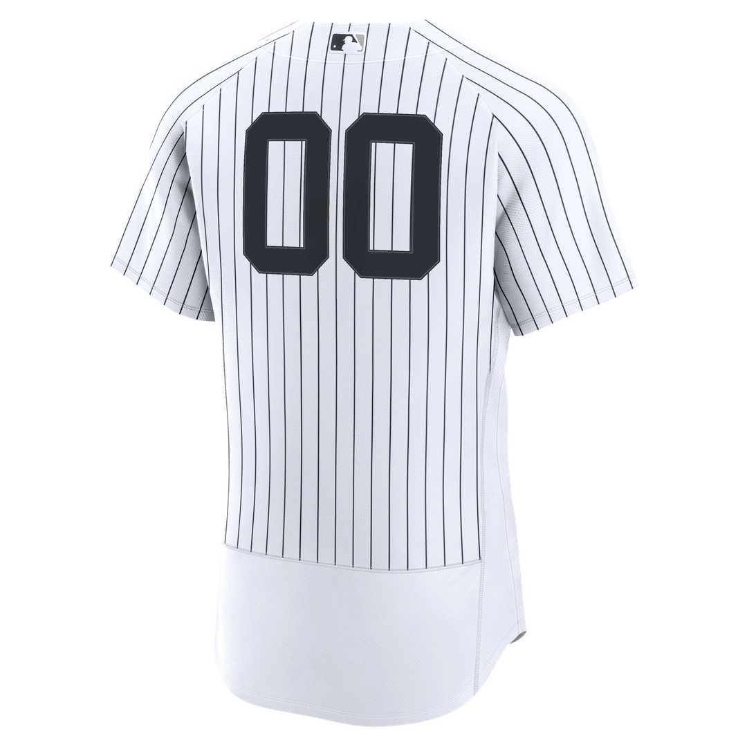 New York Yankees Nike Home Authentic Custom Jersey - White MLB Team Jersey Baseball Fan Apparel