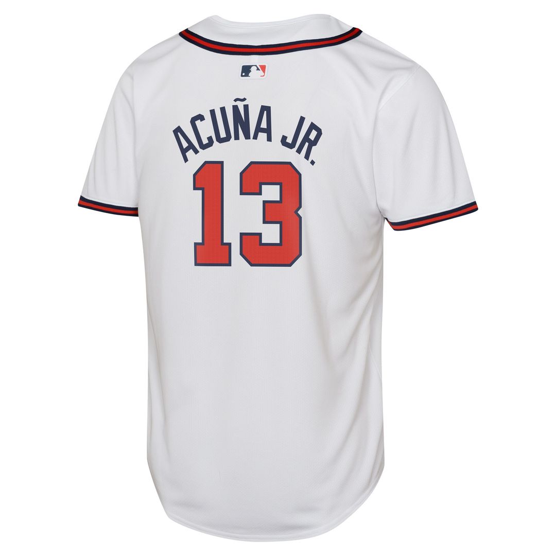 Atlanta Braves Ronald Acuña Jr. Nike Youth Home Limited Player Jersey - White MLB Team Jersey Baseball Fan Apparel