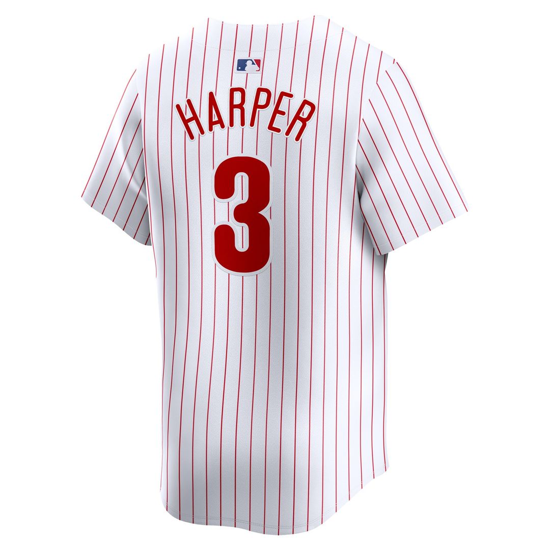 Philadelphia Phillies Bryce Harper Nike Youth Home Limited Player Jersey - White MLB Team Jersey Baseball Fan Apparel