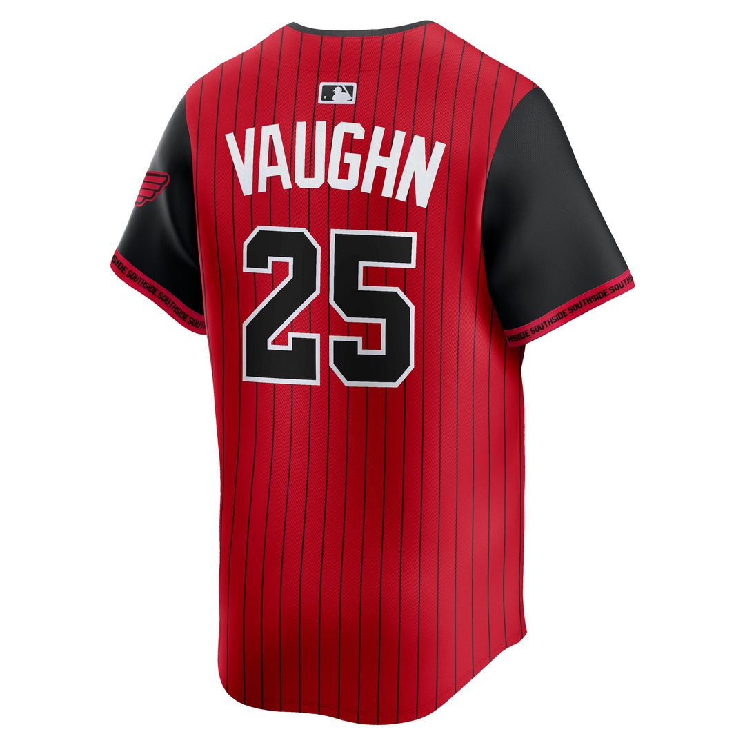 Chicago White Sox Andrew Vaughn Nike 2025 City Connect Limited Player Jersey - Red/Black MLB Team Jersey Baseball Fan Apparel