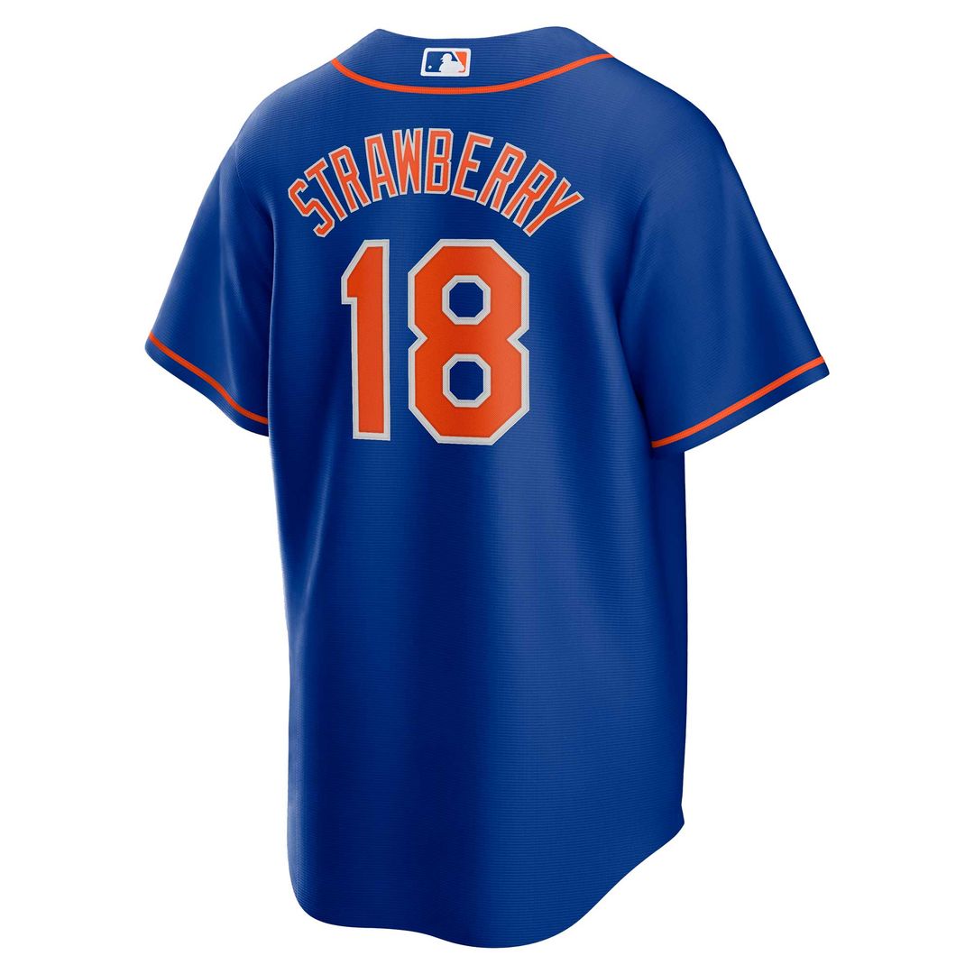 New York Mets Darryl Strawberry Nike Alternate Replica Player Jersey - Royal MLB Team Jersey Baseball Fan Apparel