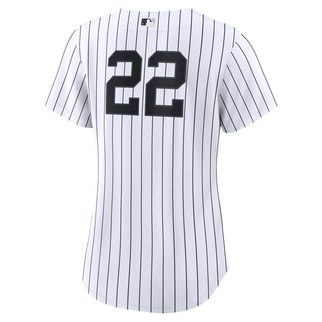 New York Yankees Ben Rice Nike Women's Home Replica Jersey - White MLB Team Jersey Baseball Fan Apparel