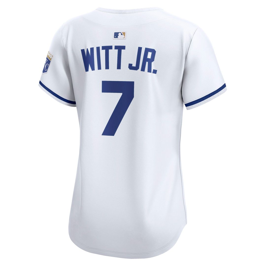 Kansas City Royals Bobby Witt Jr. Nike Women's Home Limited Player Jersey - White MLB Team Jersey Baseball Fan Apparel