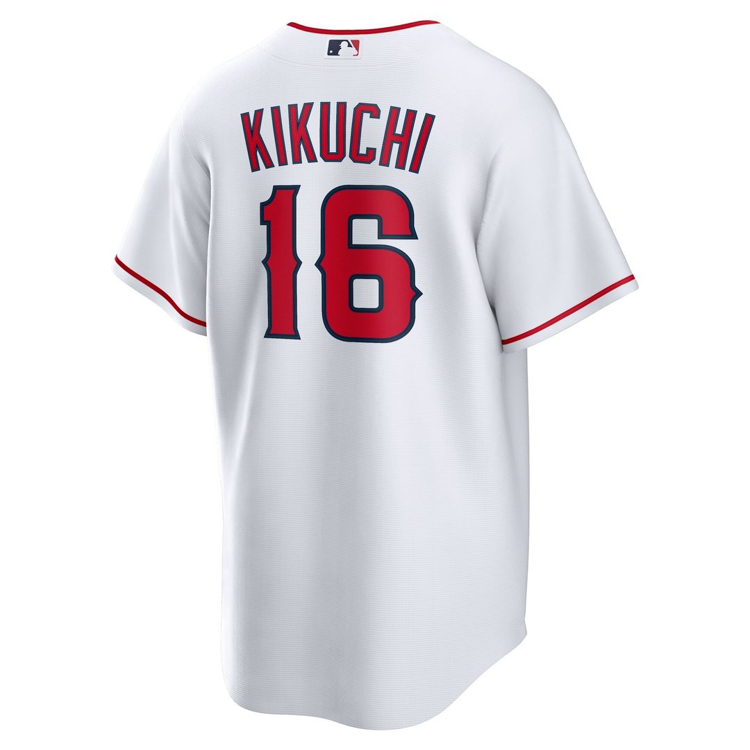 Los Angeles Angels Yusei Kikuchi Nike Home Replica Jersey - White MLB Team Jersey Baseball Fan Apparel