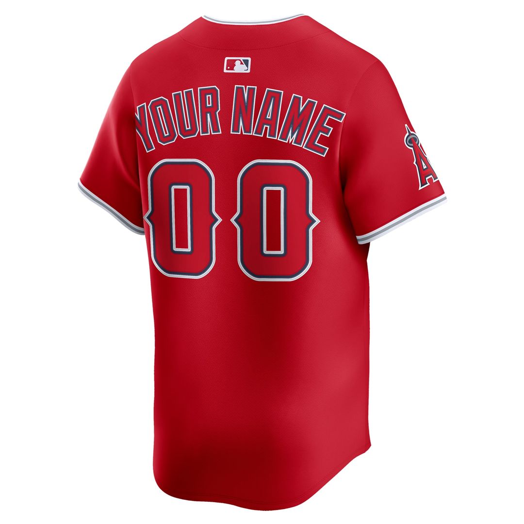 Los Angeles Angels Nike Home Limited Custom Jersey - White MLB Team Jersey Baseball Fan Apparel