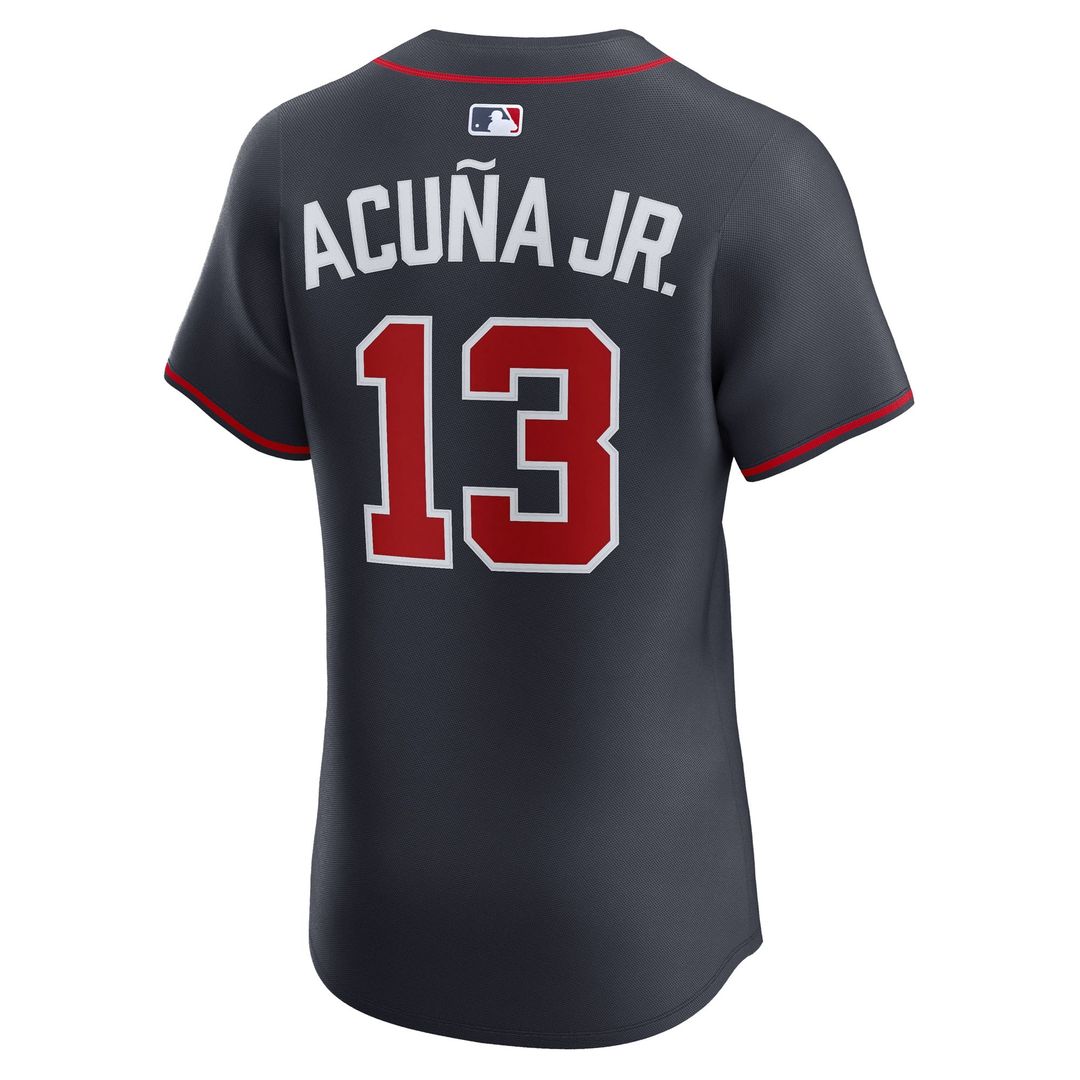 Atlanta Braves Ronald Acuña Jr. Nike Alternate 2 Elite Jersey - Red MLB Team Jersey Baseball Fan Apparel
