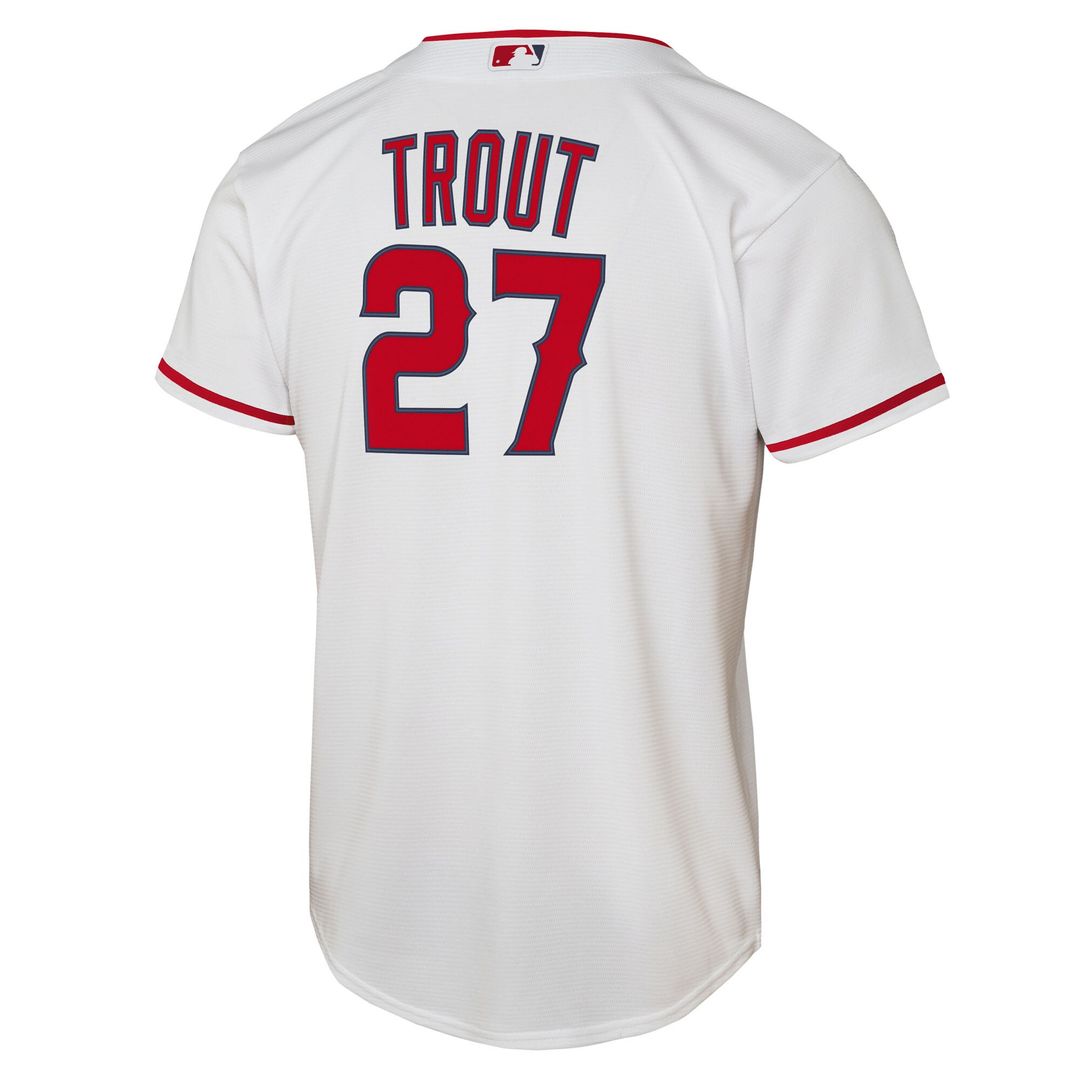 Los Angeles Angels Mike Trout Nike Youth Home Replica Player Jersey - White MLB Team Jersey Baseball Fan Apparel