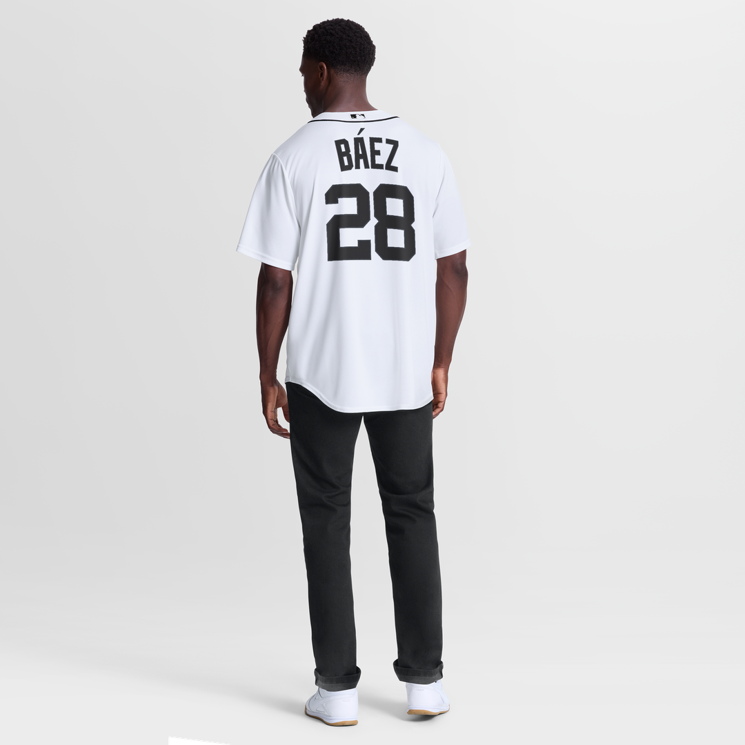 Detroit Tigers Javier Báez Nike Home Replica Jersey - White MLB Team Jersey Baseball Fan Apparel