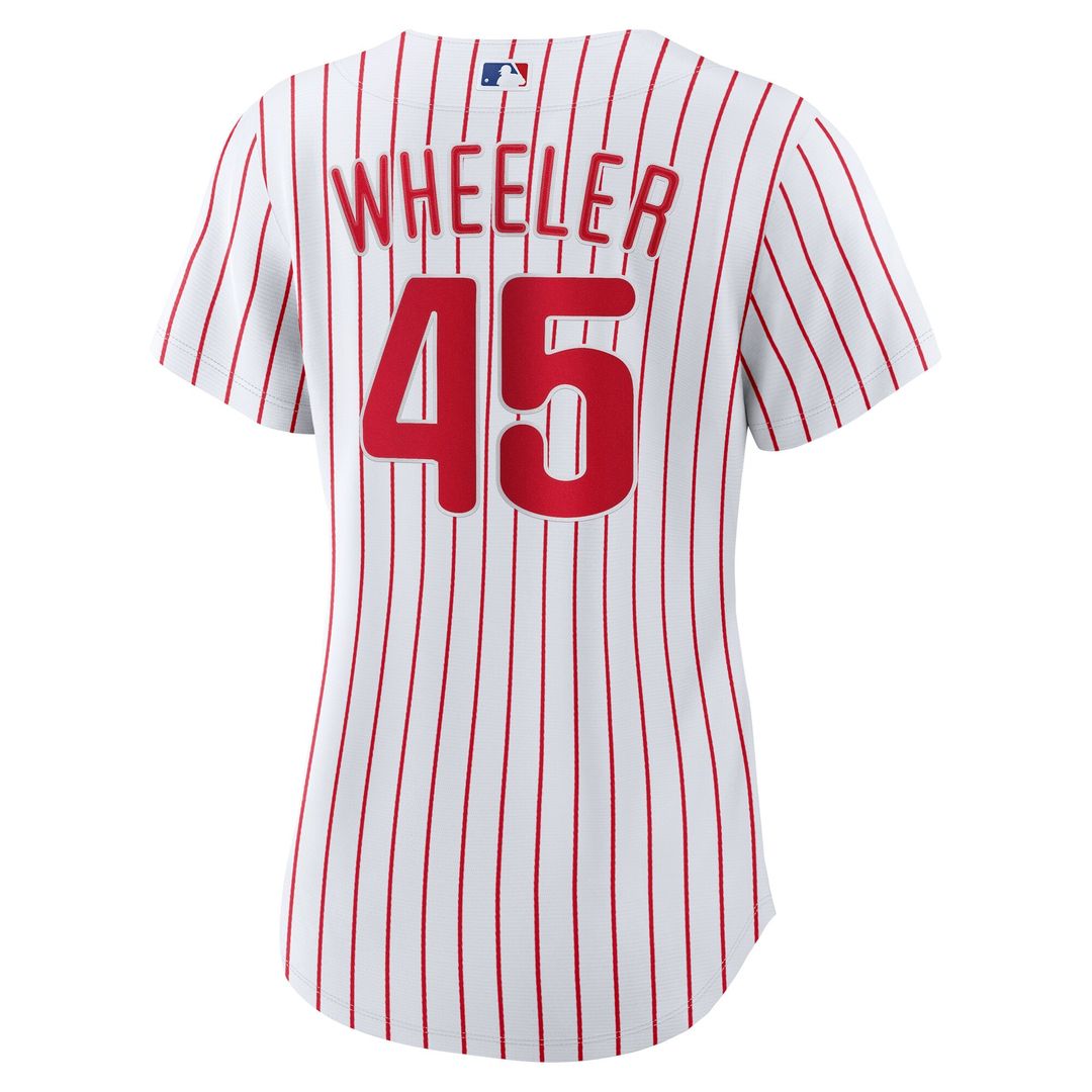 Philadelphia Phillies Zack Wheeler Nike Women's Home Replica Jersey - White MLB Team Jersey Baseball Fan Apparel