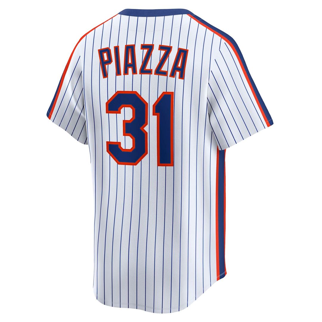 New York Mets Mike Piazza Nike Throwback Cooperstown Limited Jersey - White MLB Team Jersey Baseball Fan Apparel