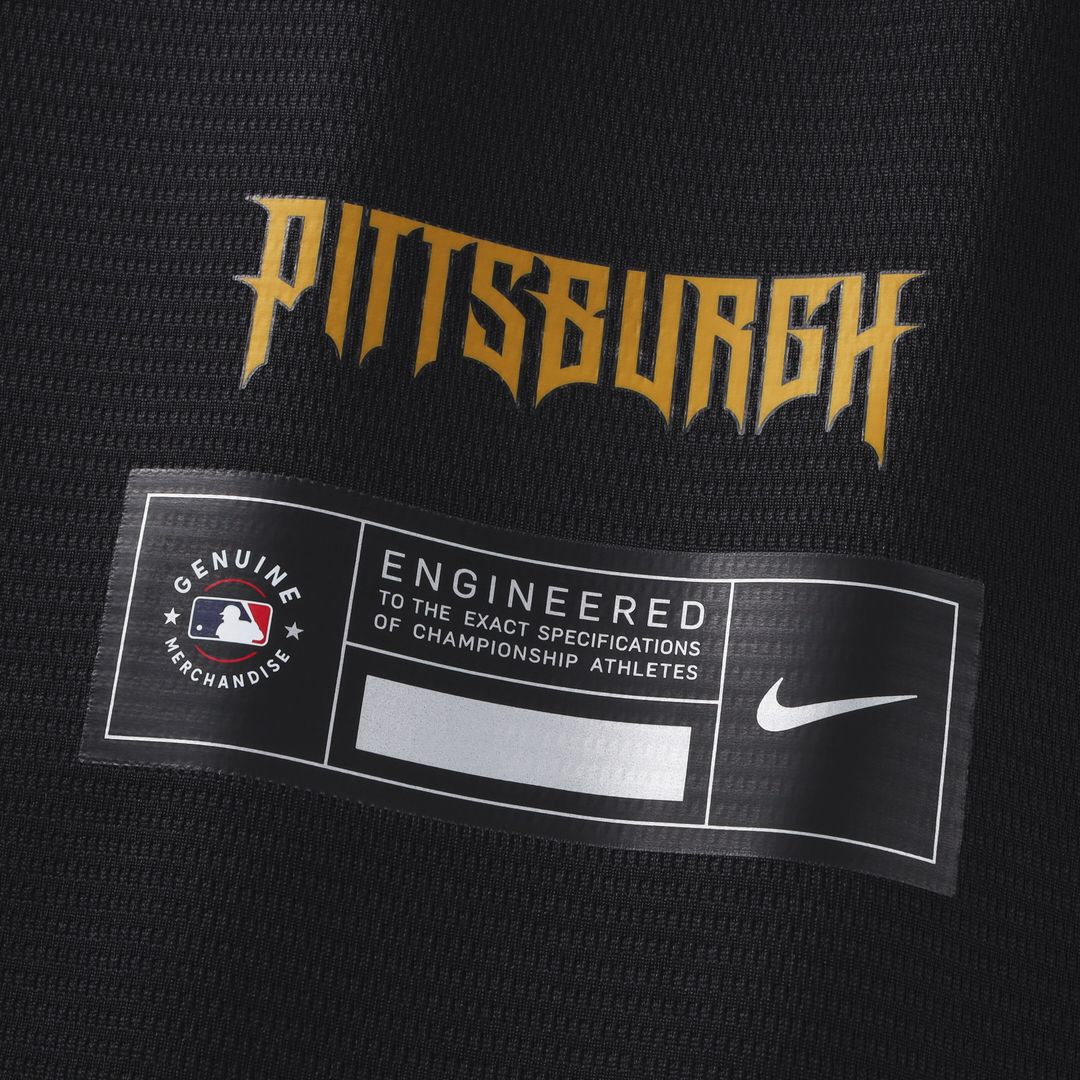 Pittsburgh Pirates Oneil Cruz Nike 2026 City Connect Stadium Jersey - Black MLB Team Jersey Baseball Fan Apparel