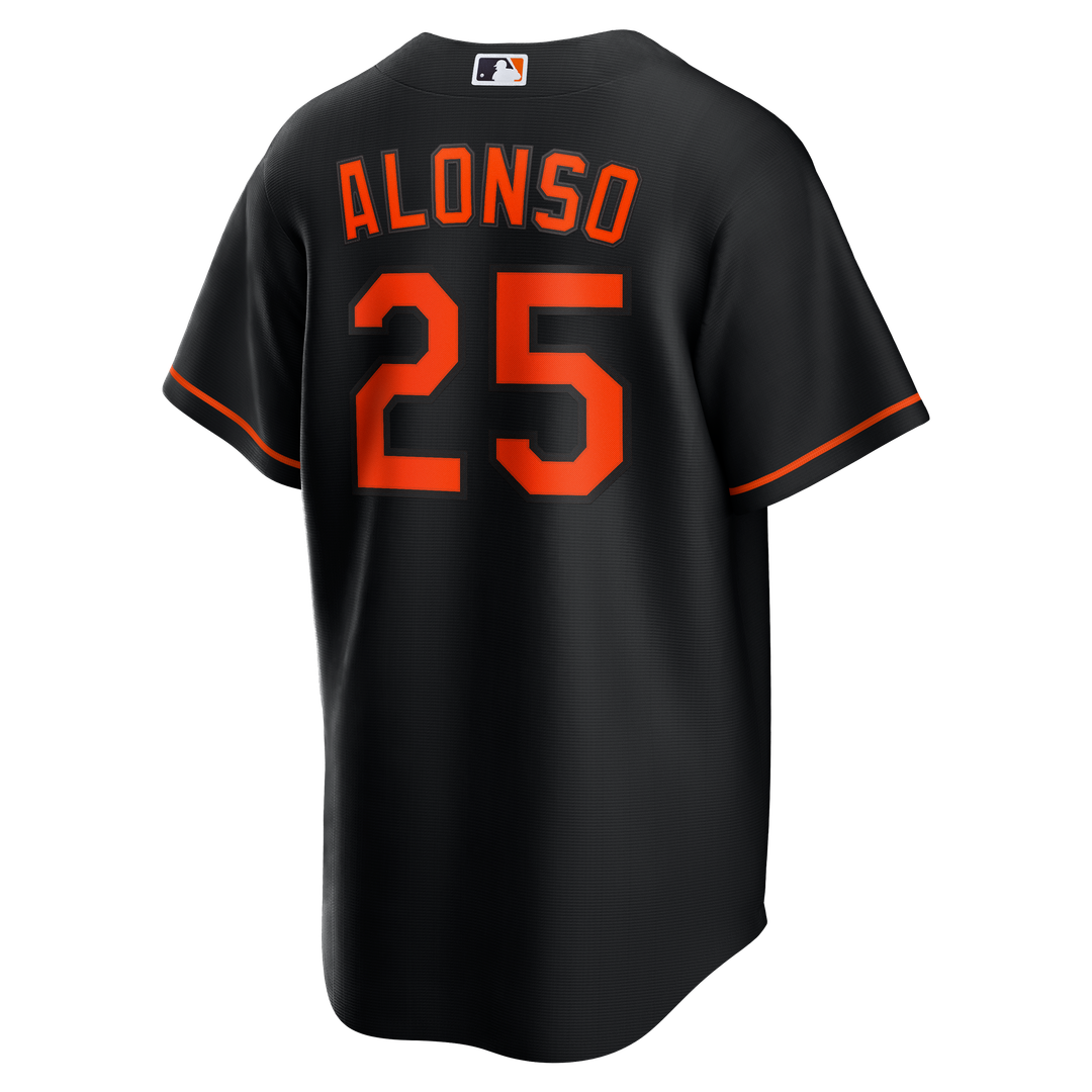 Baltimore Orioles Pete Alonso Nike Alternate Replica Jersey - Black MLB Team Jersey Baseball Fan Apparel