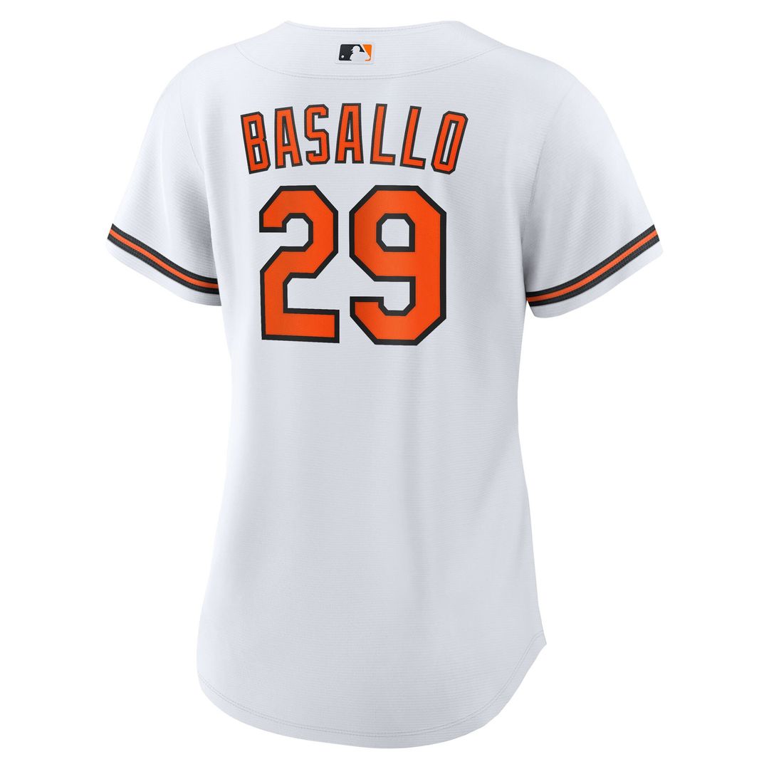 Baltimore Orioles Samuel Basallo Nike Women's Replica Player Jersey - White MLB Team Jersey Baseball Fan Apparel